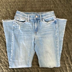 Girls distressed flare leg jeans
